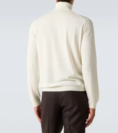 Slowear Sweater With Turtleneck In Virgin Wool In White