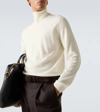 Slowear Sweater With Turtleneck In Virgin Wool In White