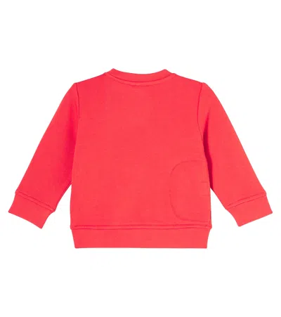 Stella Mccartney Red Sweatshirt For Babykids With Santa Claus In Red