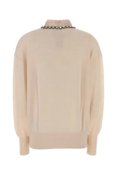 Zimmermann Skin Pink Wool Hypnotic Sweater In Brown