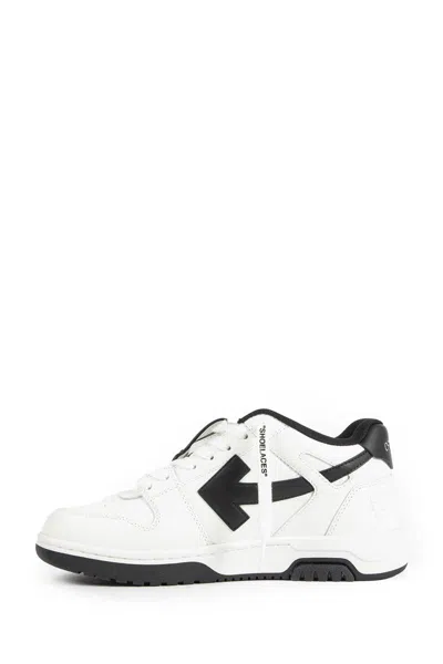 Off-white Out Of Office Arrow-logo Leather Sneakers In Multi