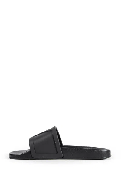 Valentino Coolside Rubber Slides In Black