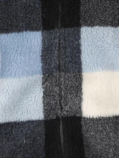 Napapijri Check Fleece Jacket In Blue