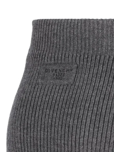 Givenchy Ribbed-knit Mini Skirt In Black