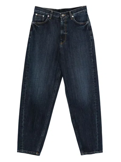 Dondup Straight-leg Denim Jeans With Subtle Fading In Blue