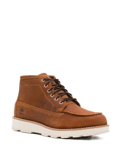 Timberland Britton Mills Chukka Leather Ankle Boots In Brown