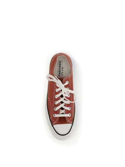 Converse Casual Low Top Sneakers With Rubber Sole In Brown