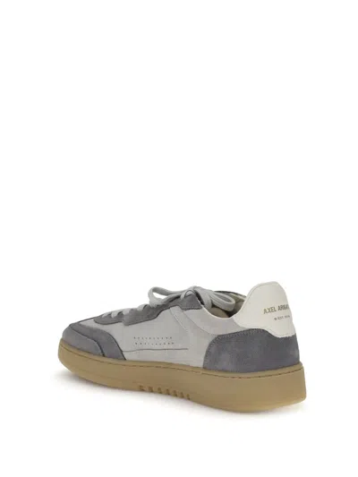 Axel Arigato Leather And Suede Sneakers With Embossed Logo In Gray