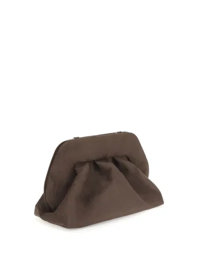 Themoirè Tia Clutch In Sand