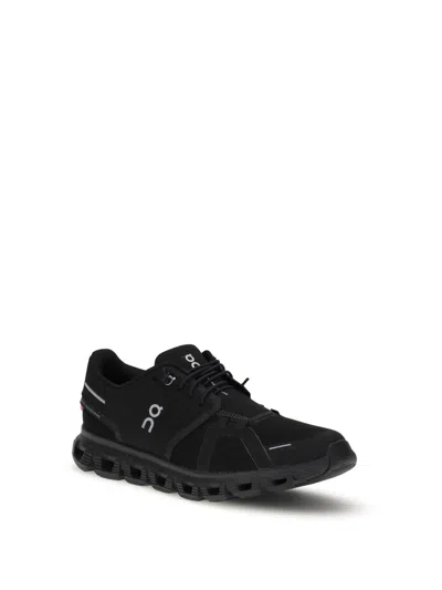On Running Cloud 6 Lace-up Sneakers In Black