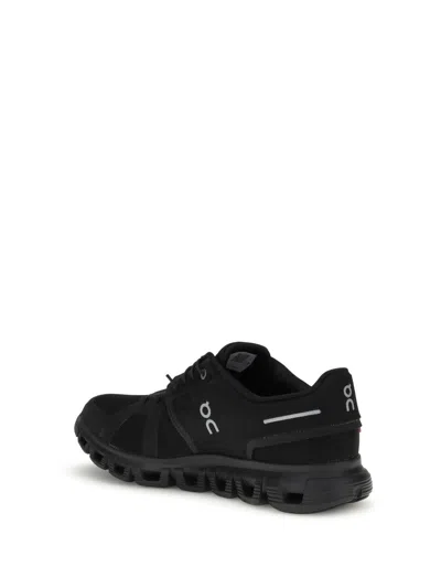 On Running Cloud 6 Lace-up Sneakers In Black
