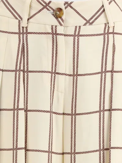Cri.da Travel Pleat-detailed Checked Trousers In Multi