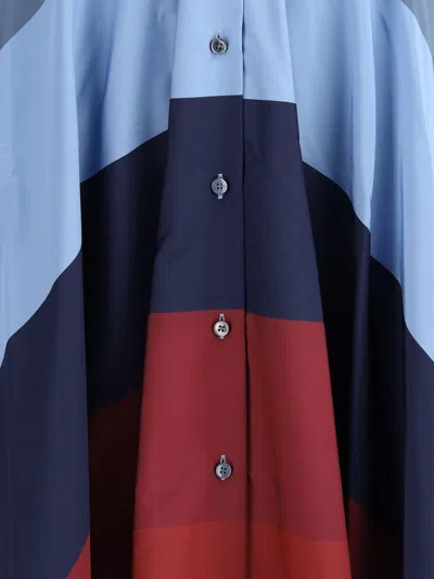 Sara Roka Chemisier Dress In Blue