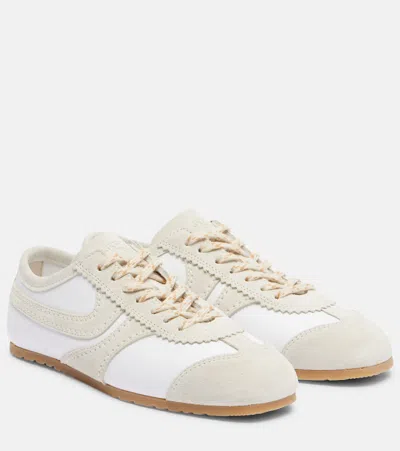 Dries Van Noten Leather Sneaker In White
