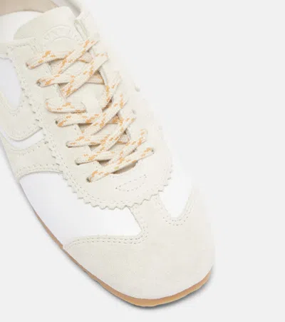 Dries Van Noten Leather Sneaker In White