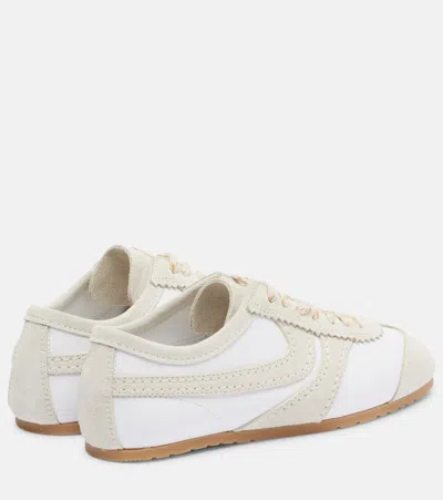 Dries Van Noten Leather Sneaker In White