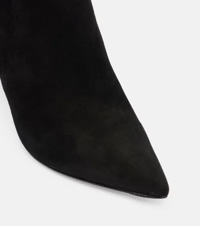 Veronica Beard Lisa 70 Suede Ankle Boots In Black