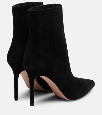 Veronica Beard Lisa 70 Suede Ankle Boots In Black