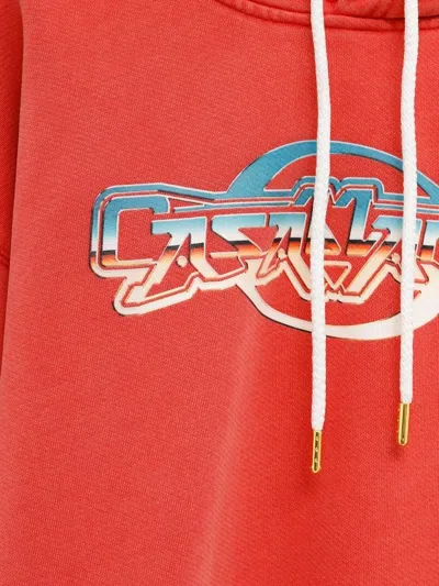 Casablanca 'chrome' Hoodie In Red