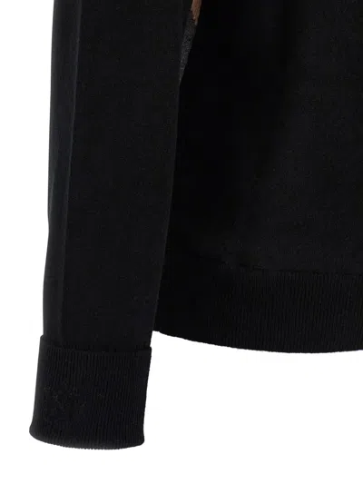 Ballantyne Argyle Pattern Sweater Sweaters And Cardigans Black In Black