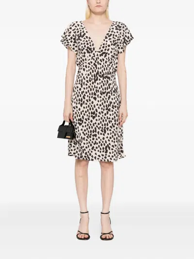 Rails Gigi Spot Print Minidress In Brown