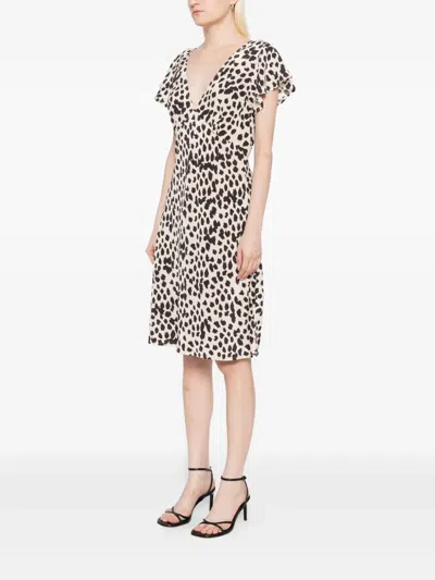 Rails Gigi Spot Print Minidress In Brown