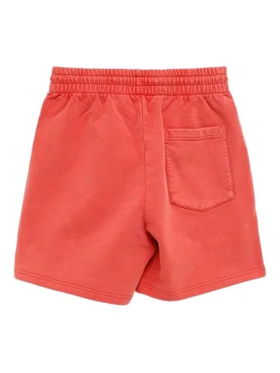Casablanca Chrome Text Printed Sweatshorts In Orange