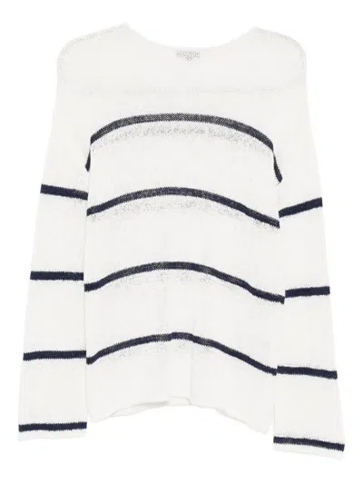 Rails Evangeline Stripe Sweater In Navy White In White