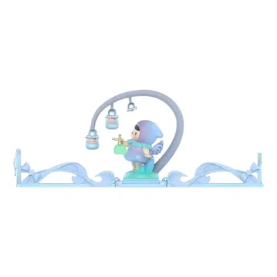 Pop Mart Gift For You Greeting Card Scene 'pucky Lily Of The Valley' In Blue