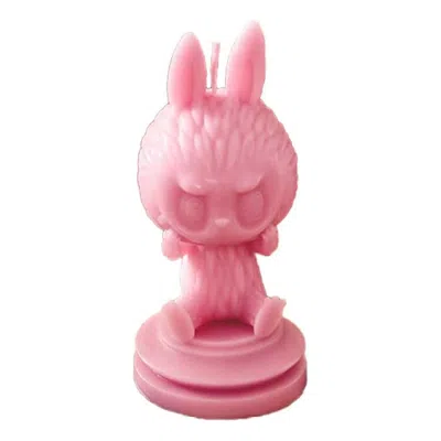 Pop Mart The Monsters Labubu Let's Checkmate Scented Candle 'pawn' In Pink