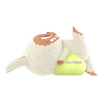 Pop Mart The Monsters Labubu Lazy Yoga 'lay Down' In Yellow