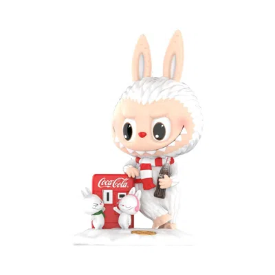 Pop Mart X Coca-cola The Monsters Labubu Figure 'little Snowman' In Neutral