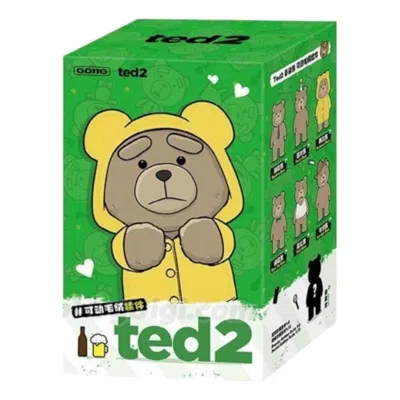 Pop Mart Ted2 Teddy Bear Action Plush Pendant Sealed Case (1 Blind Box) In Multi