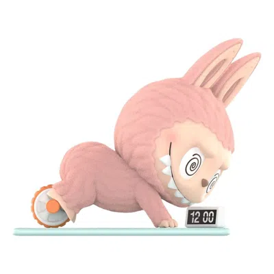 Pop Mart The Monsters Labubu Lazy Yoga 'ab Roller' In Pink