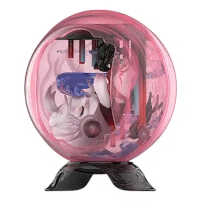 Pop Mart Skullpanda The Mirage Figures 'the Pan Flute' In Pink