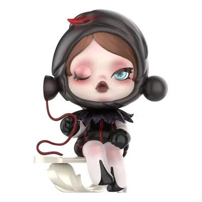 Pop Mart Skullpanda Image Of Reality 'the Duality Black' In Black