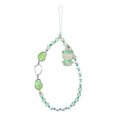 Pop Mart The Monsters Labubu Big Into Energy Phone Charm 'serenity' In Green