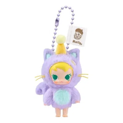 Pop Mart Baby Molly Pocket Friends Vinyl Plush Pendant 'leave Me Alone' In Purple