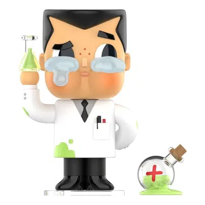 Pop Mart X Powerpuff Girls Crybaby Vinyl Figures 'professor Utoniun' In White