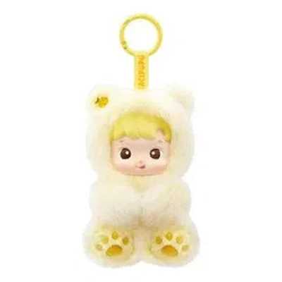 Pop Mart Hacipupu Gummy Bear Vinyl Plush Pendant 'pineapple Flavor' In Yellow