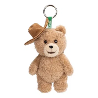 Pop Mart Ted2 Teddy Bear Action Plush Pendant 'cowboy Bear' In Brown