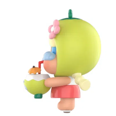 Pop Mart Crybaby Coconut Figure 'green' In Multi