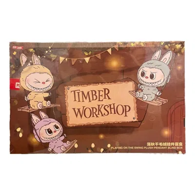 Pop Mart Labubu The Monsters Timber Workshop Playing On The Swing Pendant Pop Land Exclusive Sealed  In Multi