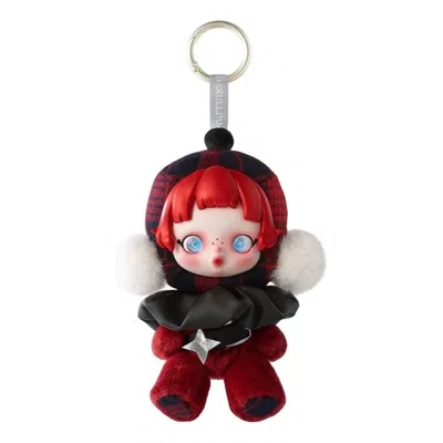 Pop Mart Skullpanda Winter Symphony Pendant 'rock On' In Brown