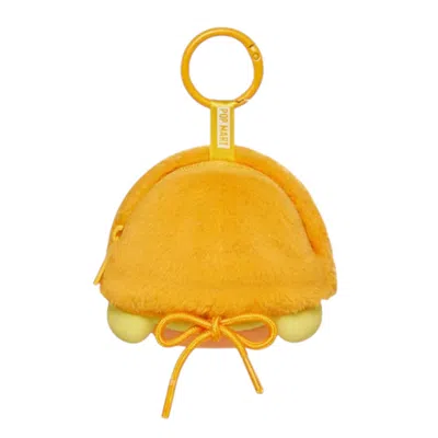 Pop Mart Crybaby Crying Again Vinyl Face Plush Earphone Case 'duck You' In Yellow