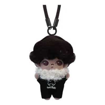 Pop Mart Dimoo Crush On Coffee Plush Keychain 'heartfelt Espresso' Secret Edition In Black