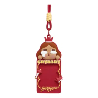 Pop Mart Crybaby Shiny Shiny Card Holder 'shiny Queen' In Red