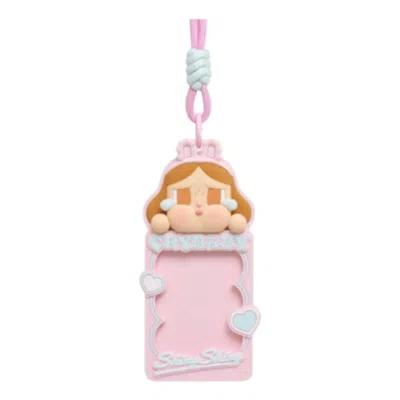 Pop Mart Crybaby Shiny Shiny Card Holder 'shiny Sweetheart' In Pink
