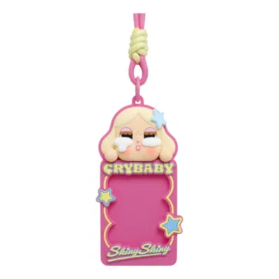 Pop Mart Crybaby Shiny Shiny Card Holder 'shiniy Singer' In Pink