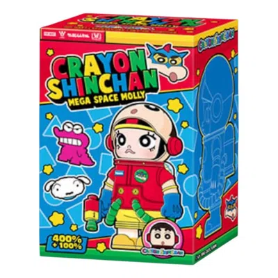 Pop Mart Mega Space Molly Crayon Shinchan Blind Box 100% & 400% Set (1 Blind Box) In Multi